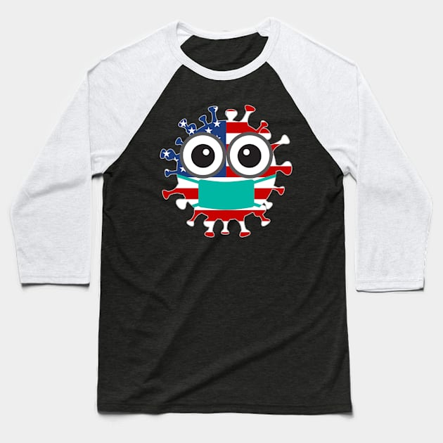 Masked America Baseball T-Shirt by CasualTeesOfFashion